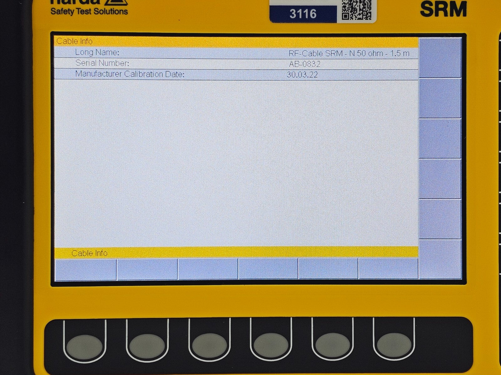 Narda SRM-3006 Selective Radiation Meter 3006/01 + 3501/03 Probe 27MHz - 3GHz .