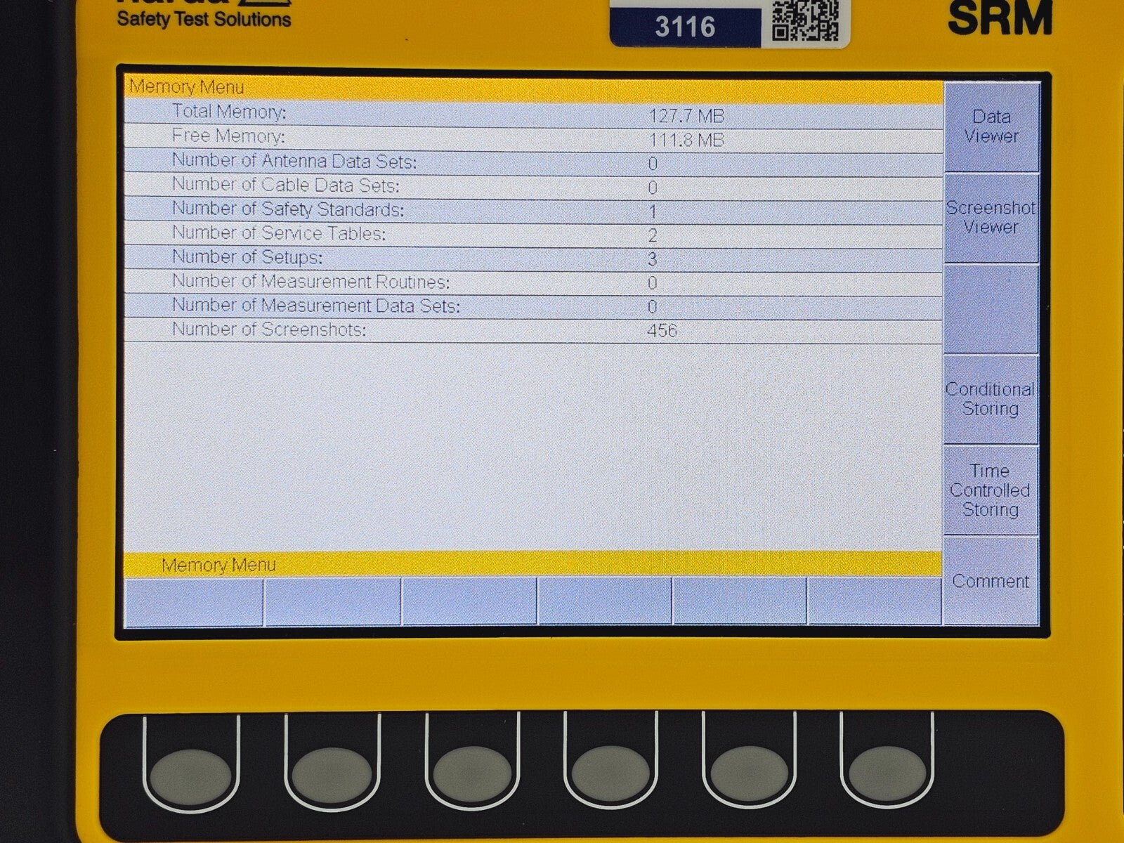 Narda SRM-3006 Selective Radiation Meter 3006/01 + 3501/03 Probe 27MHz - 3GHz .