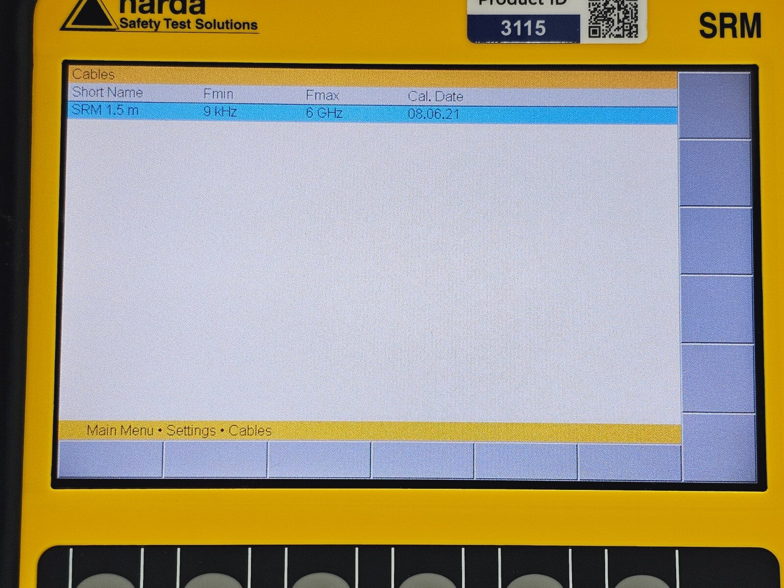 Narda SRM-3006 Selective Radiation Meter 3006/01 + 3501/03 Probe 27MHz - 3GHz