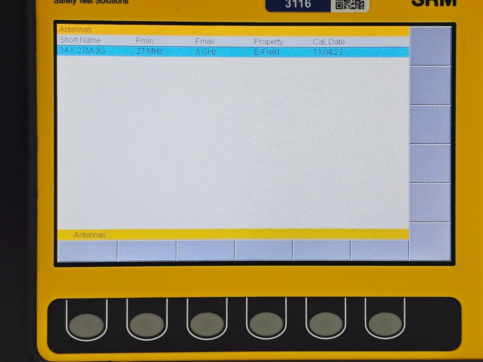 Narda SRM-3006 Selective Radiation Meter 3006/01 + 3501/03 Probe 27MHz - 3GHz .