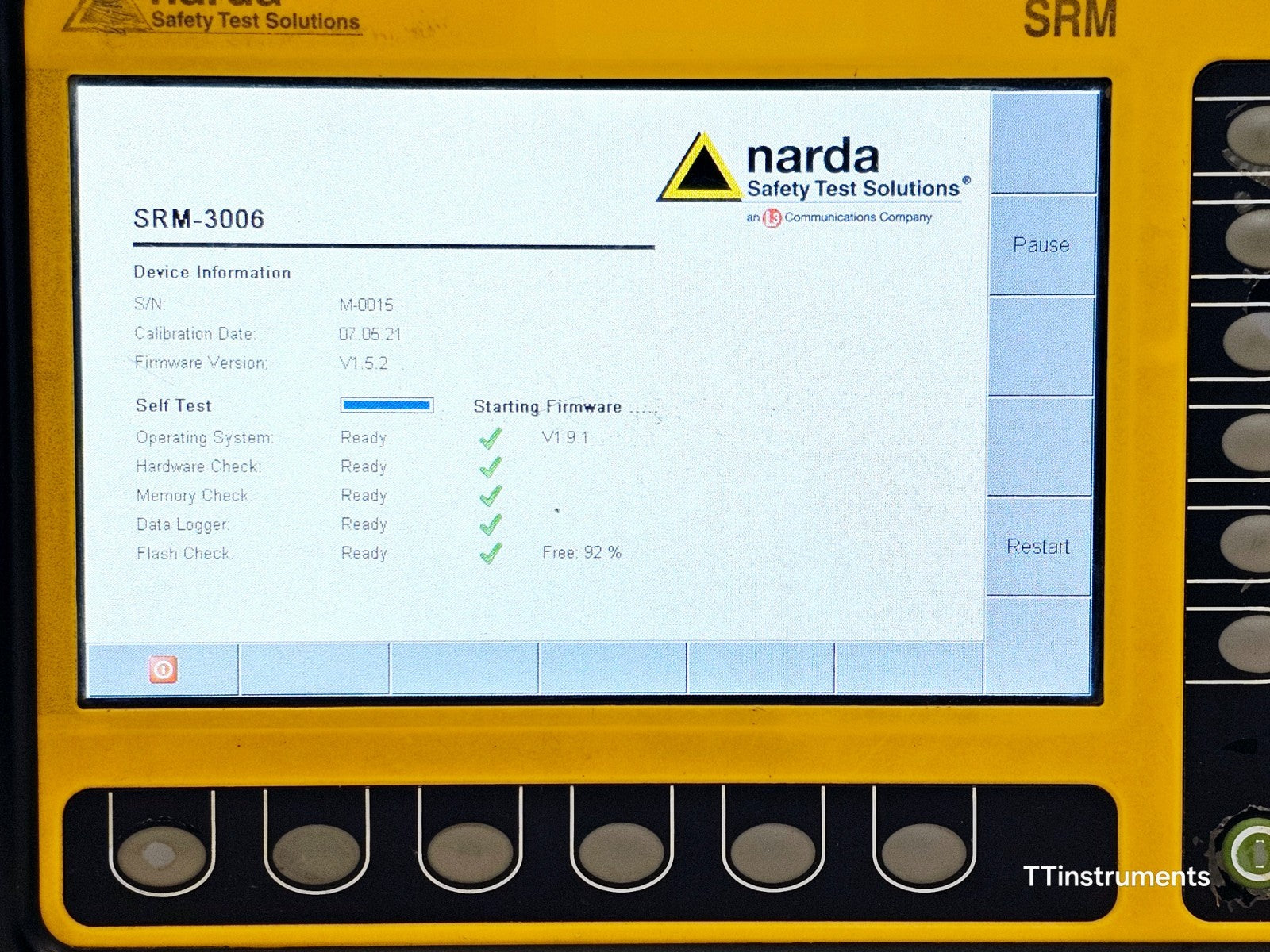 Narda SRM-3006 Selective Radiation Meter 3006/01 Mainframe only, No Probe0