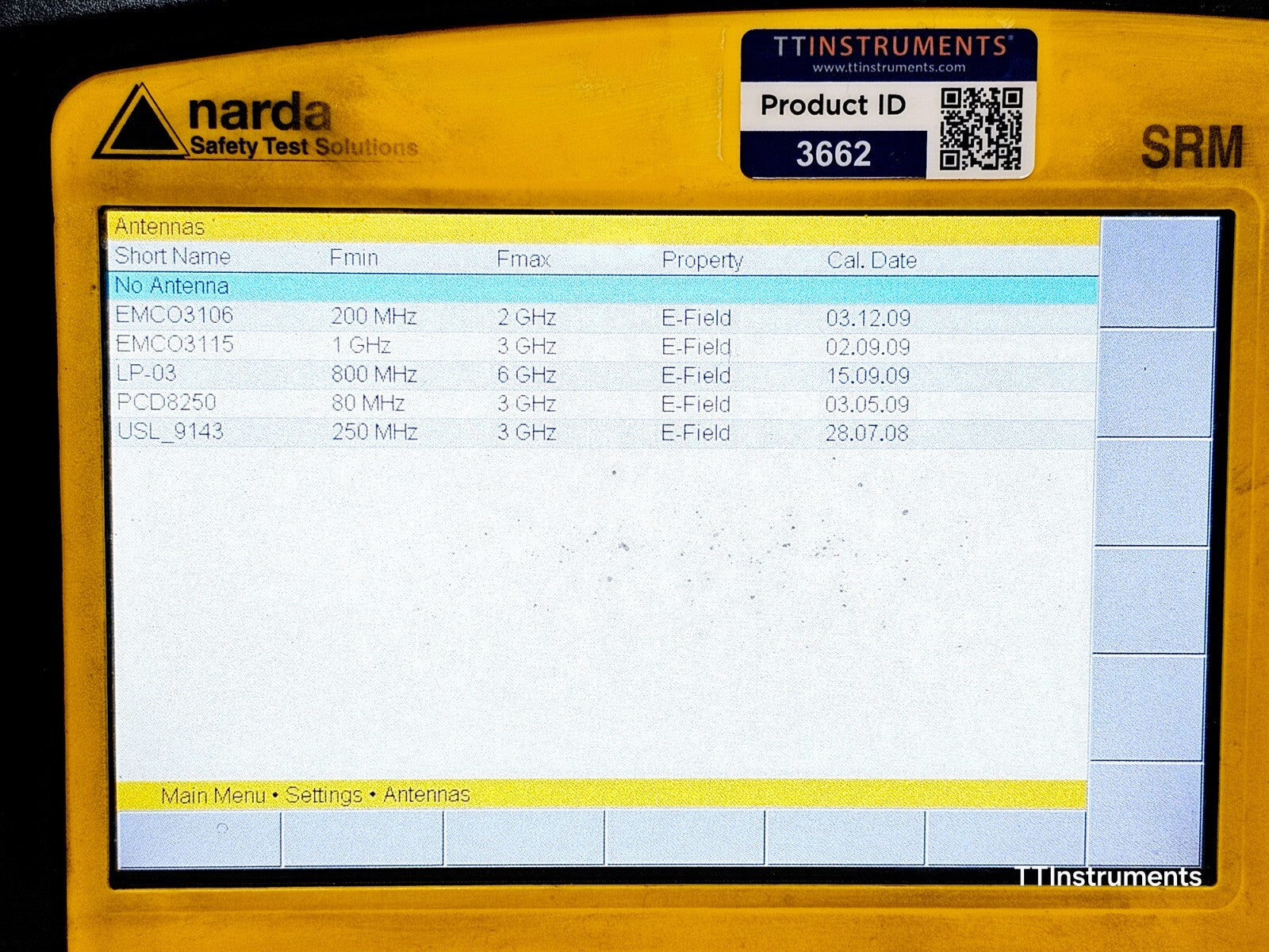 Narda SRM-3006 Selective Radiation Meter 9 kHz-6 GHz