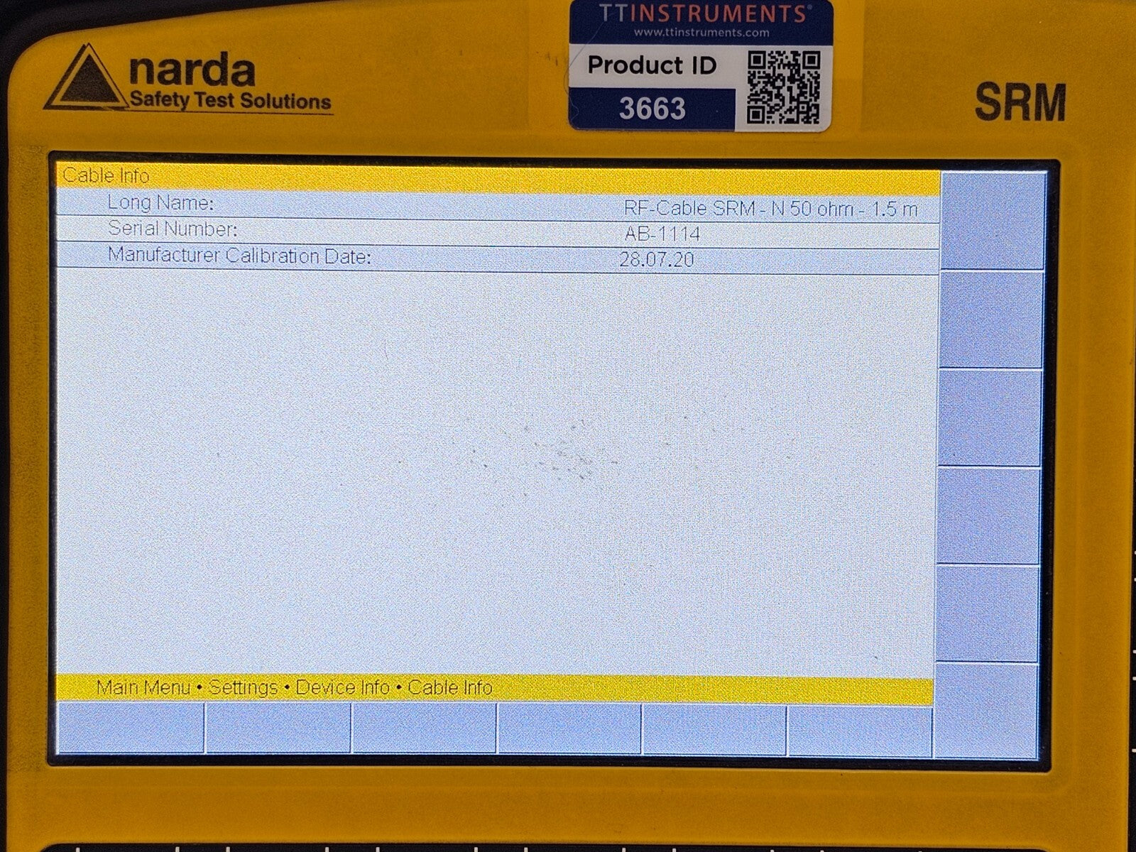 Narda SRM-3006 Selective Radiation Meter 9 kHz-6 GHz 3006/01