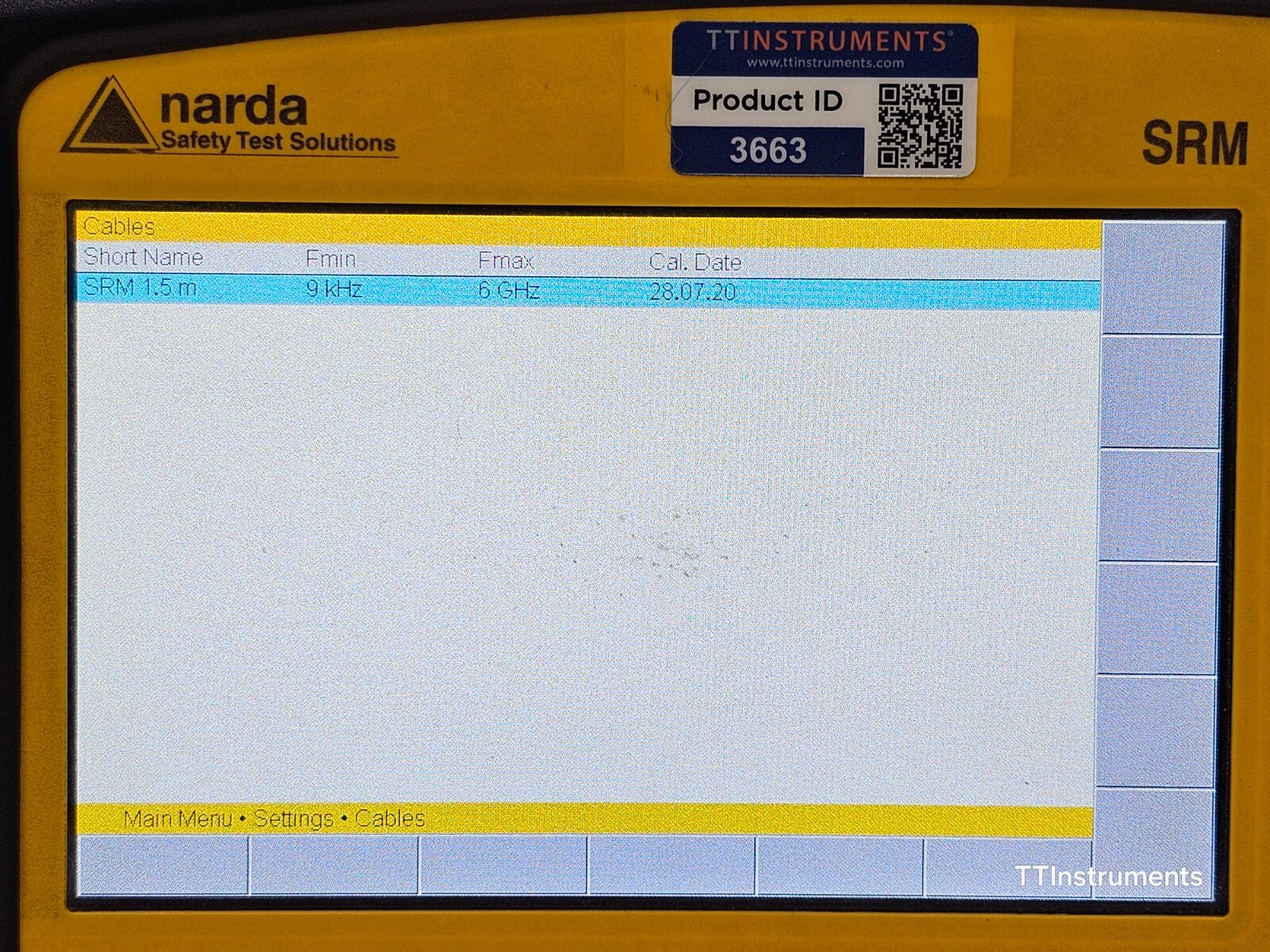 Narda SRM-3006 Selective Radiation Meter 9 kHz-6 GHz 3006/01