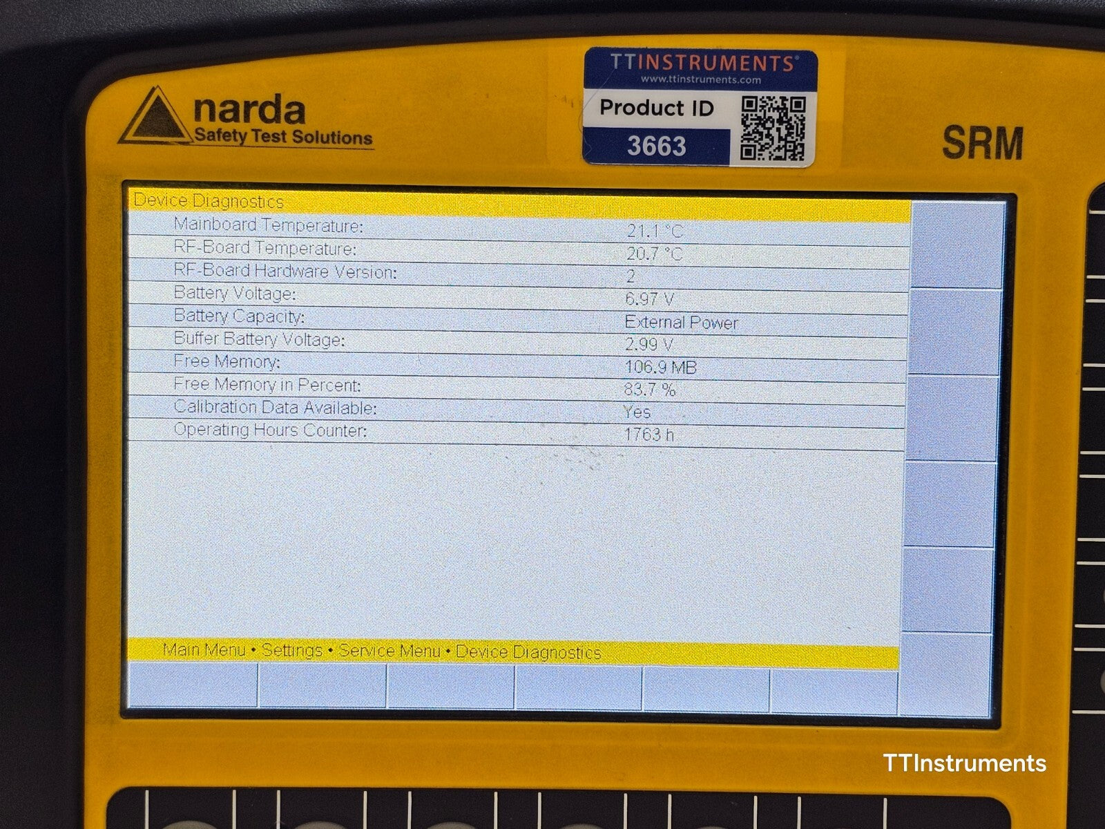 Narda SRM-3006 Selective Radiation Meter 9 kHz-6 GHz 3006/01