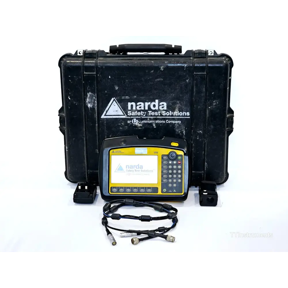 Narda SRM-3006 Selective Radiation Meter mainframe front view showing LCD display and keypad