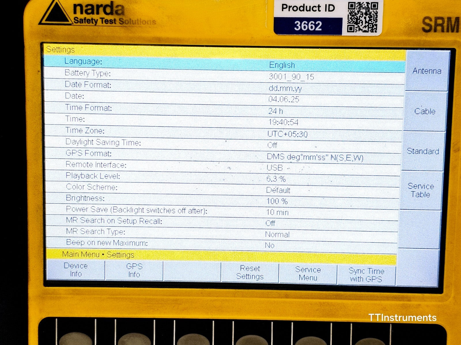 Narda SRM-3006 Selective Radiation Meter 9 kHz-6 GHz