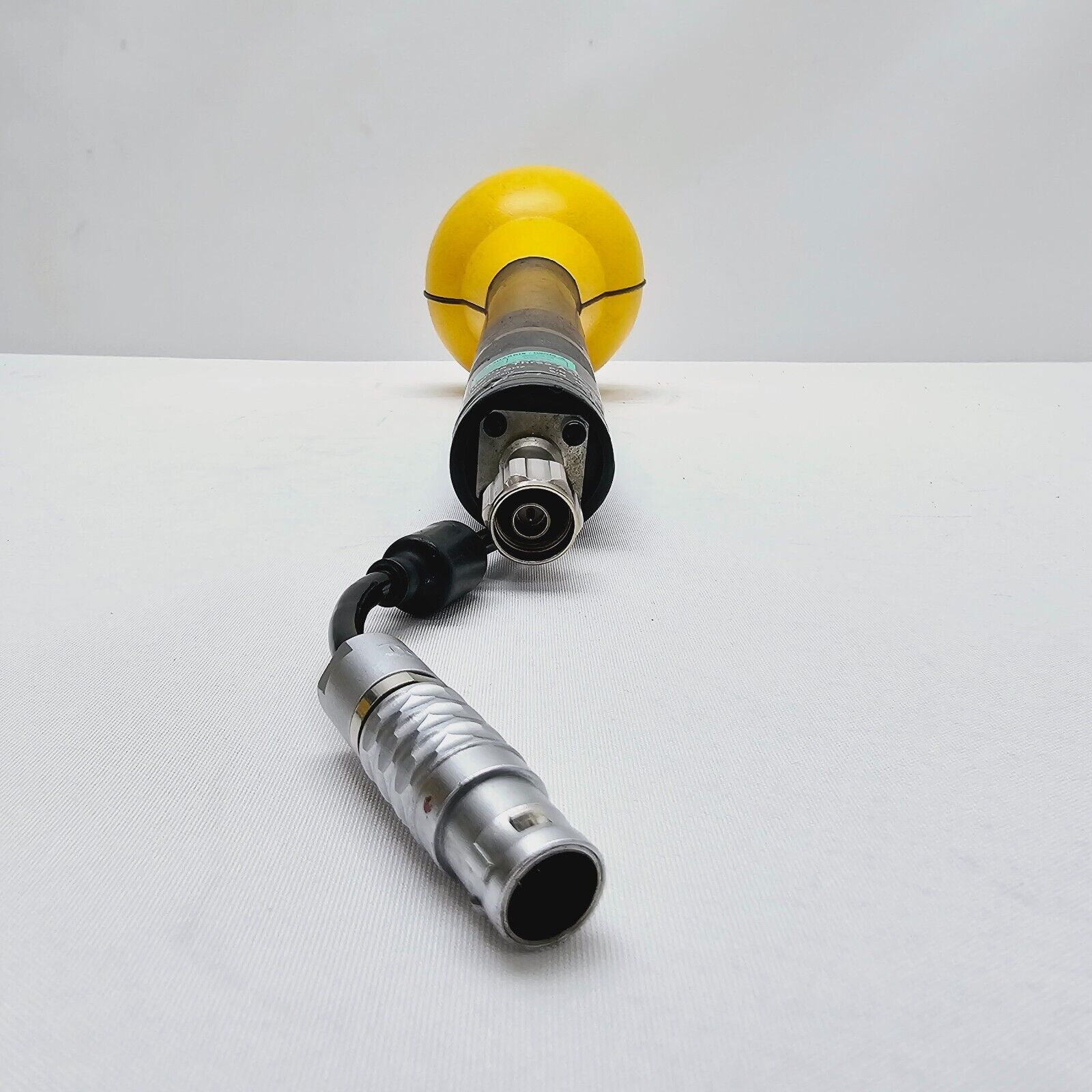 Narda SRM-3006 left side panel with battery compartment and charge socket