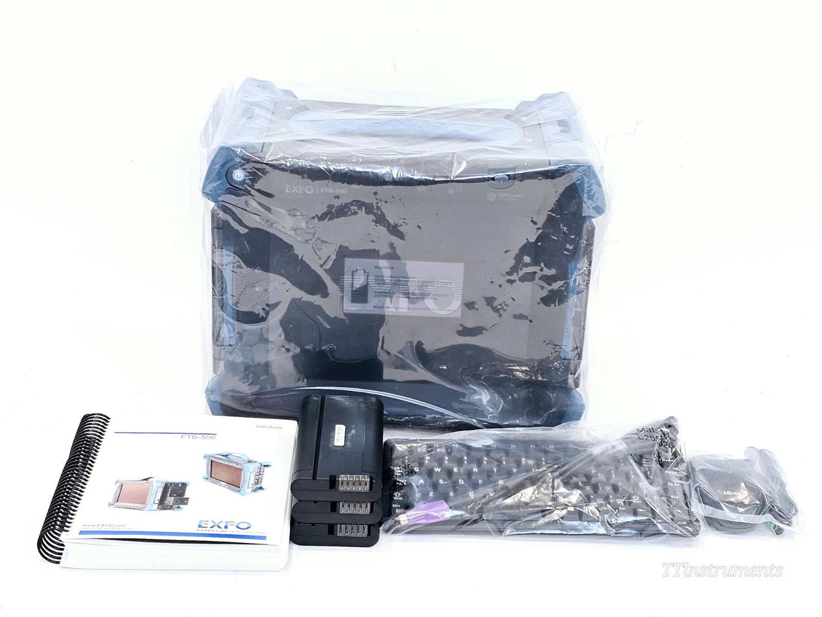 NEW EXFO FTB-500 with FTB-5800 CD & FTB-5500B PMD Analyzer + FLS-5834A Source