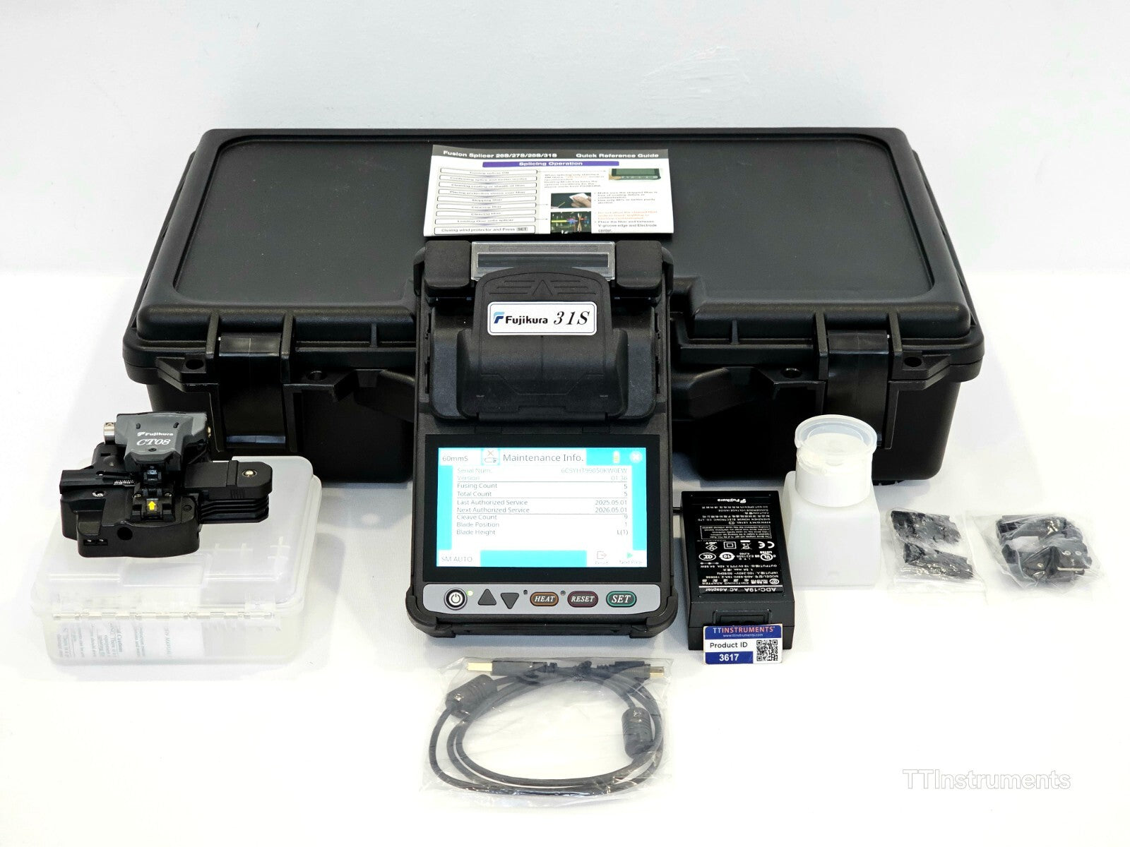 New Fujikura 31S Fusion Splicer with CT08 Cleaver ARC COUNT 5 ONLY