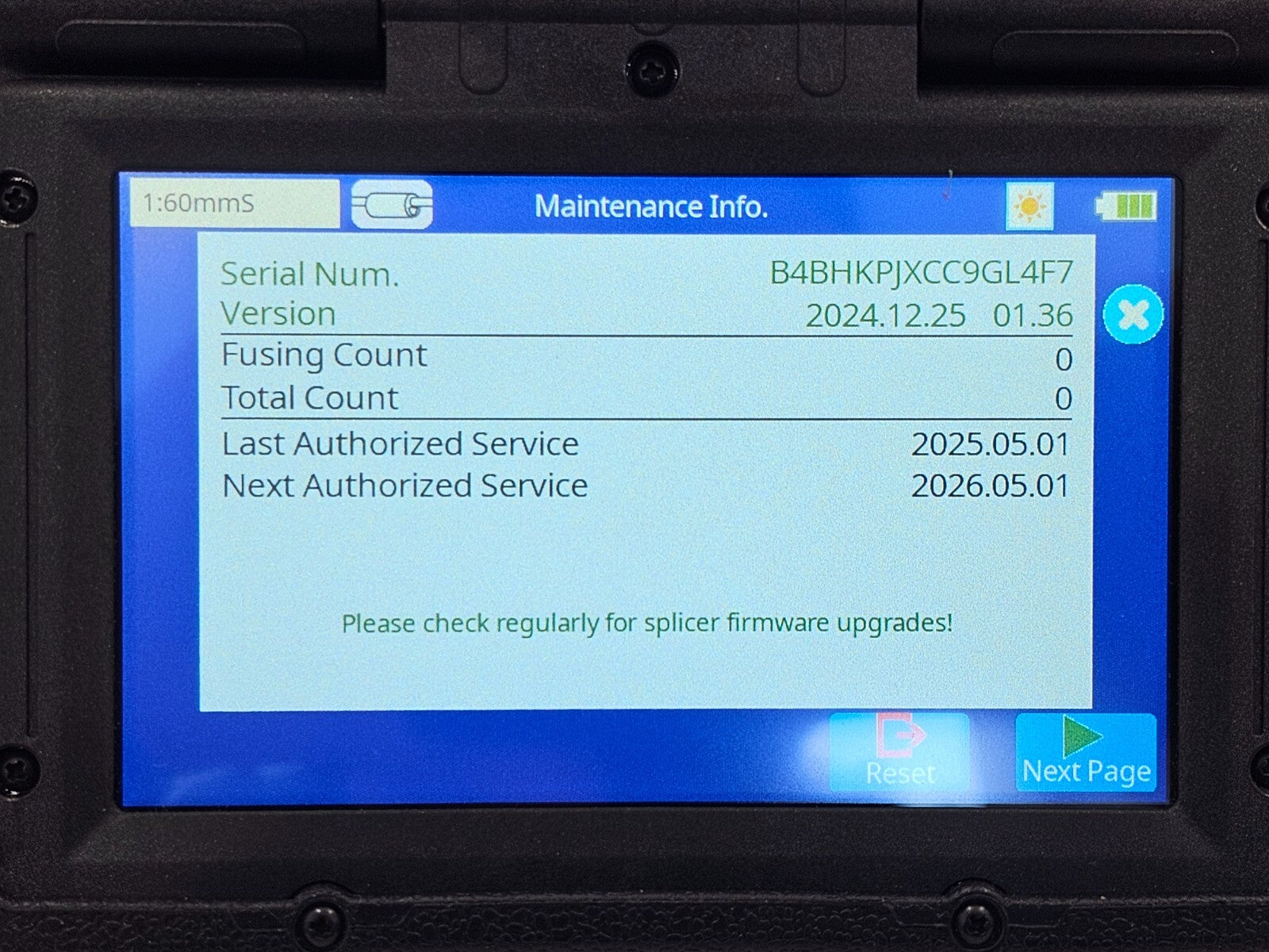 New Fujikura 68S Fusion Splicer with CT50 Cleaver - 0 ARC