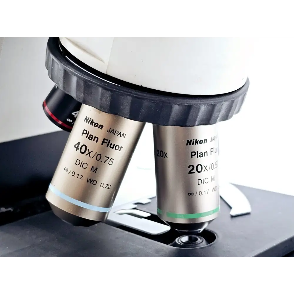 Nikon Eclipse E400 microscope head tube and binocular port with no eyepiece fitted