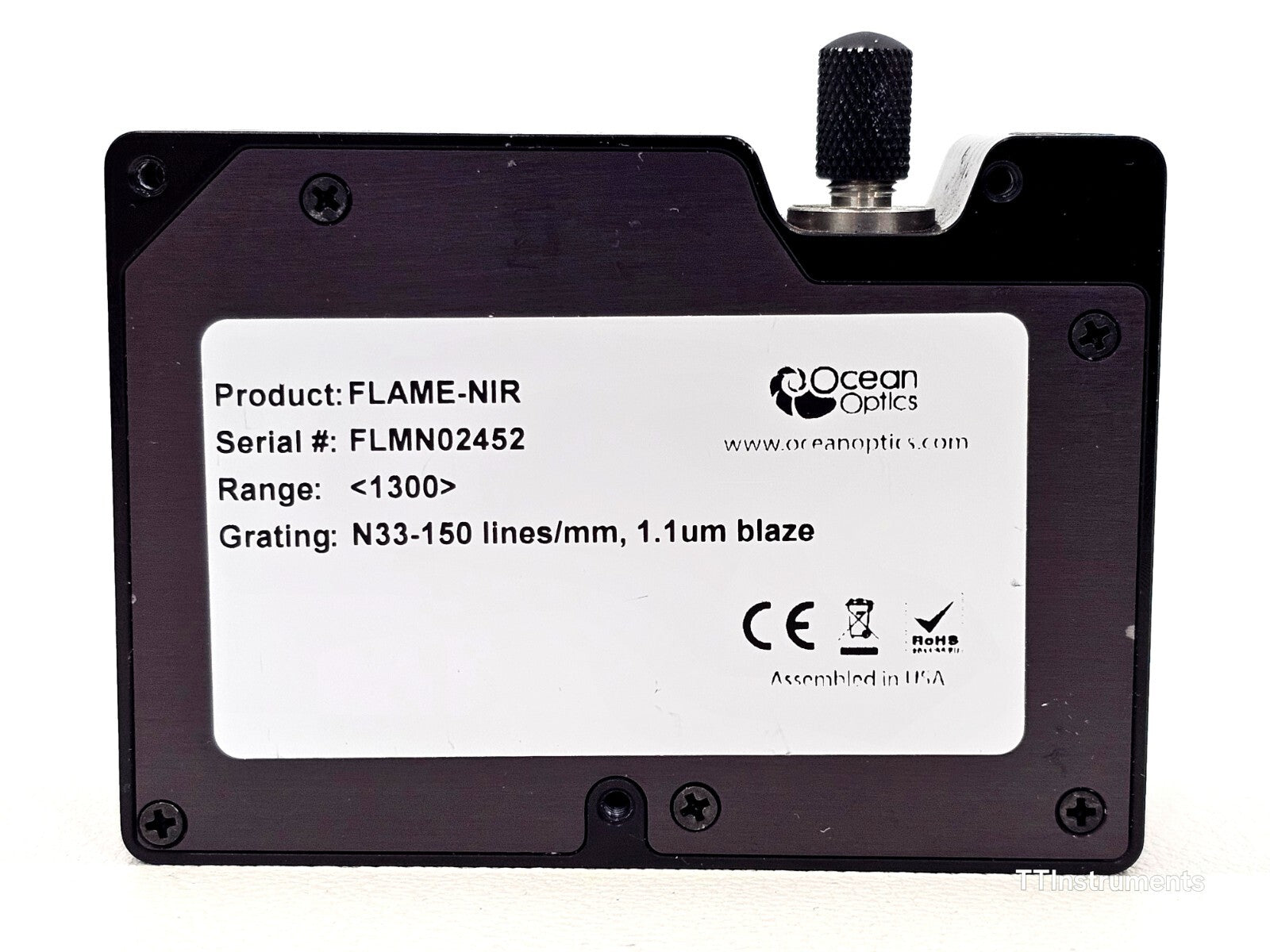 Ocean Optics Flame-NIR NIR128B Spectrometer 1300nm (928 - 1649nm) Tested Working