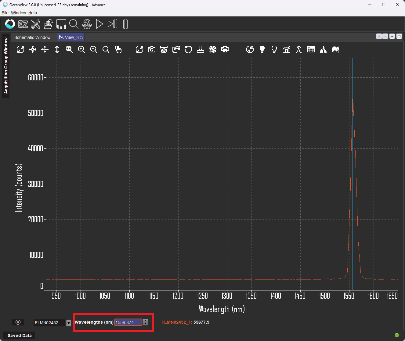 Ocean Optics Flame-NIR NIR128B Spectrometer 1300nm (928 - 1649nm) Tested Working