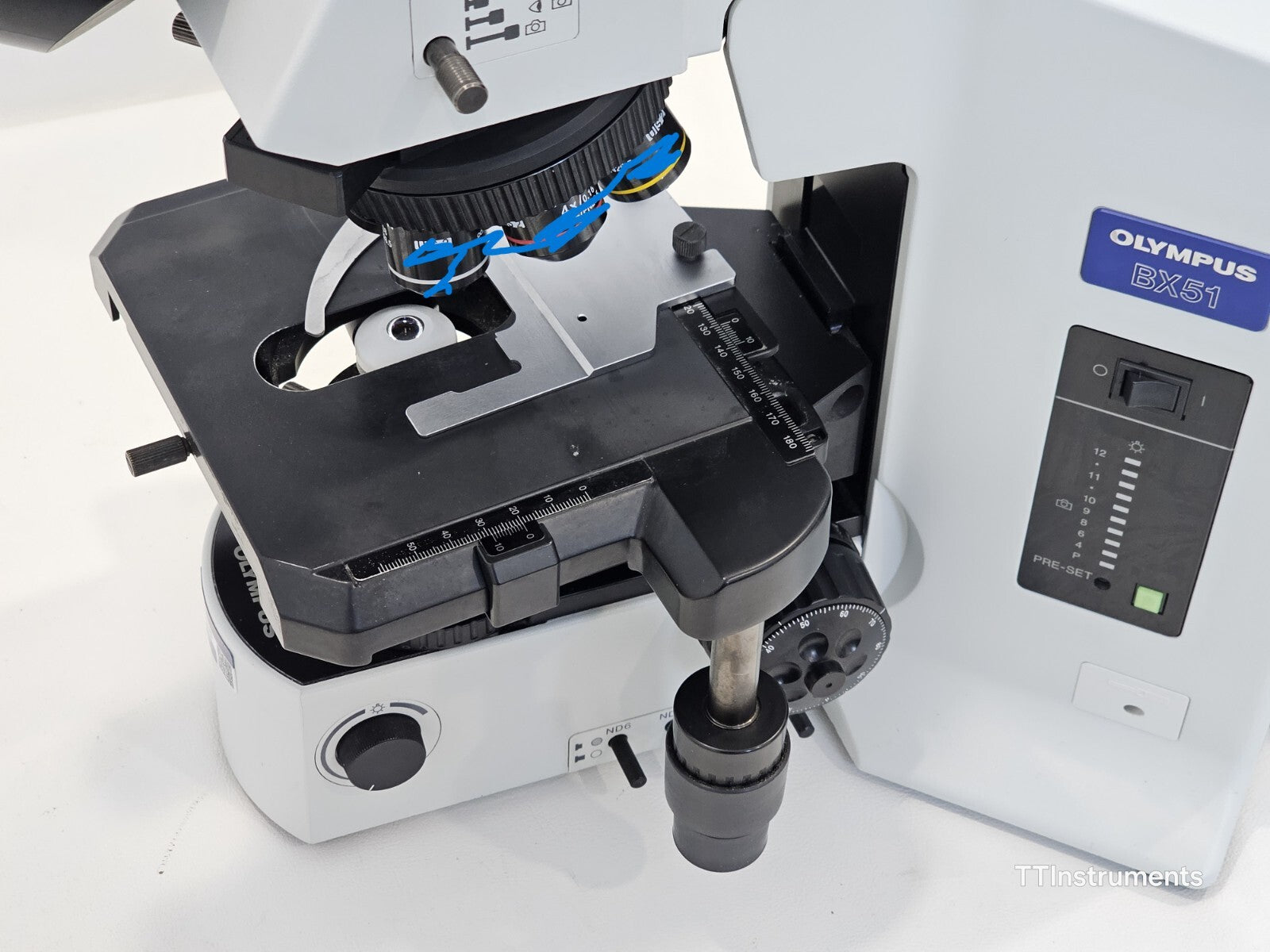Olympus BX51TF Microscope BX51 with WHN10X/22 Eyepieces & ColorView Camera