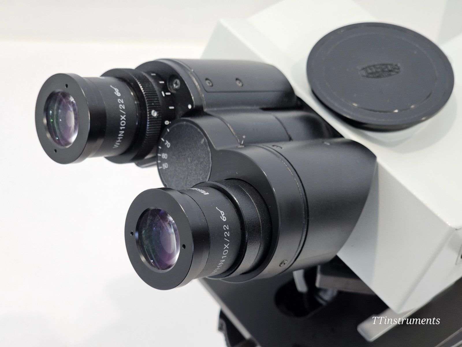 Olympus BX51TF base showing built-in Köhler transmitted light illumination and filter controls