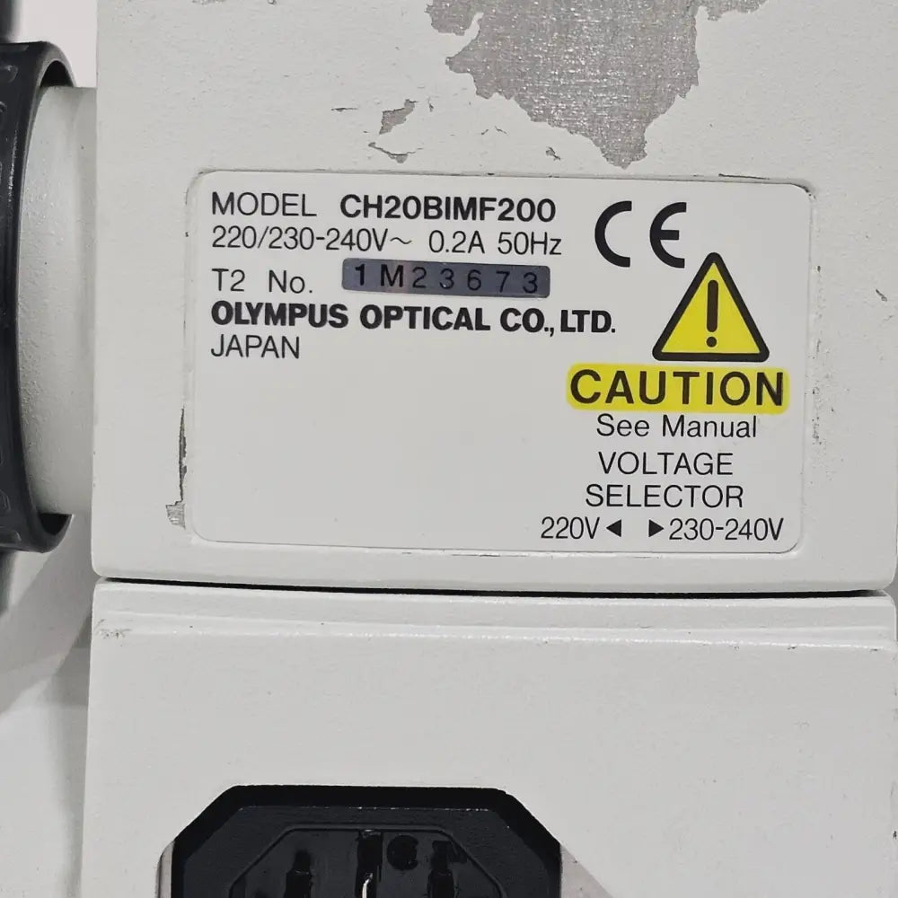 Olympus CH20 BIMF200 binocular head interpupillary adjustment detail