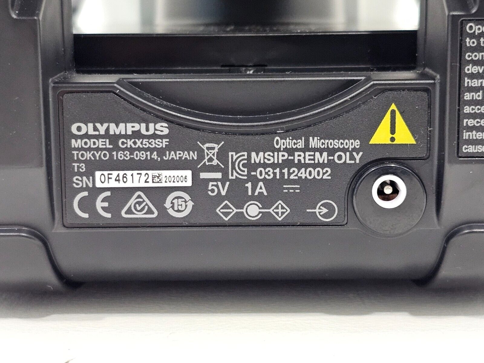 Olympus CKX53 Tissue Culture Inverted Microscope 4X, 10X, 20X, 40X Objectives