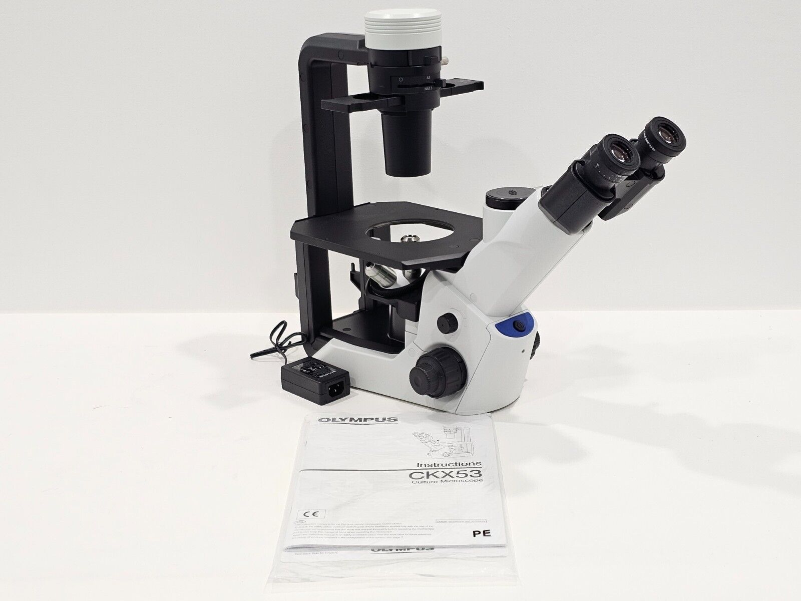 Olympus CKX53 Tissue Culture Inverted Microscope 4X, 10X, 20X, 40X Objectives