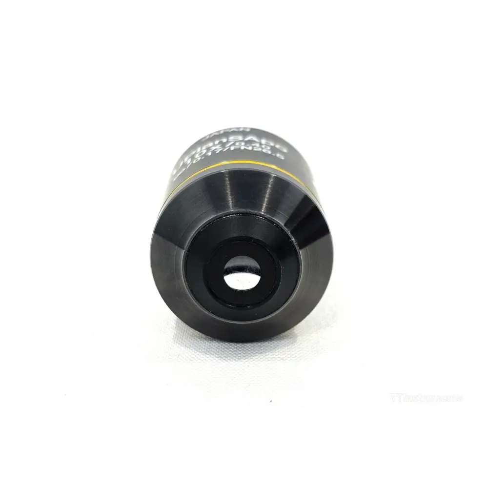 Olympus UPLSAPO10X 10x plan super apochromat objective lens, close-up of optical front element