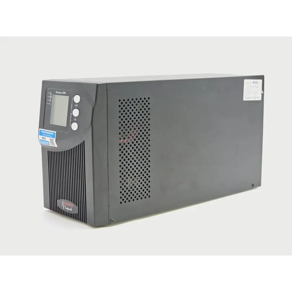 Power Inspired VFI1000T rear panel showing IEC outlets, USB and RS232 ports, Intelligent Slot and EPO connector