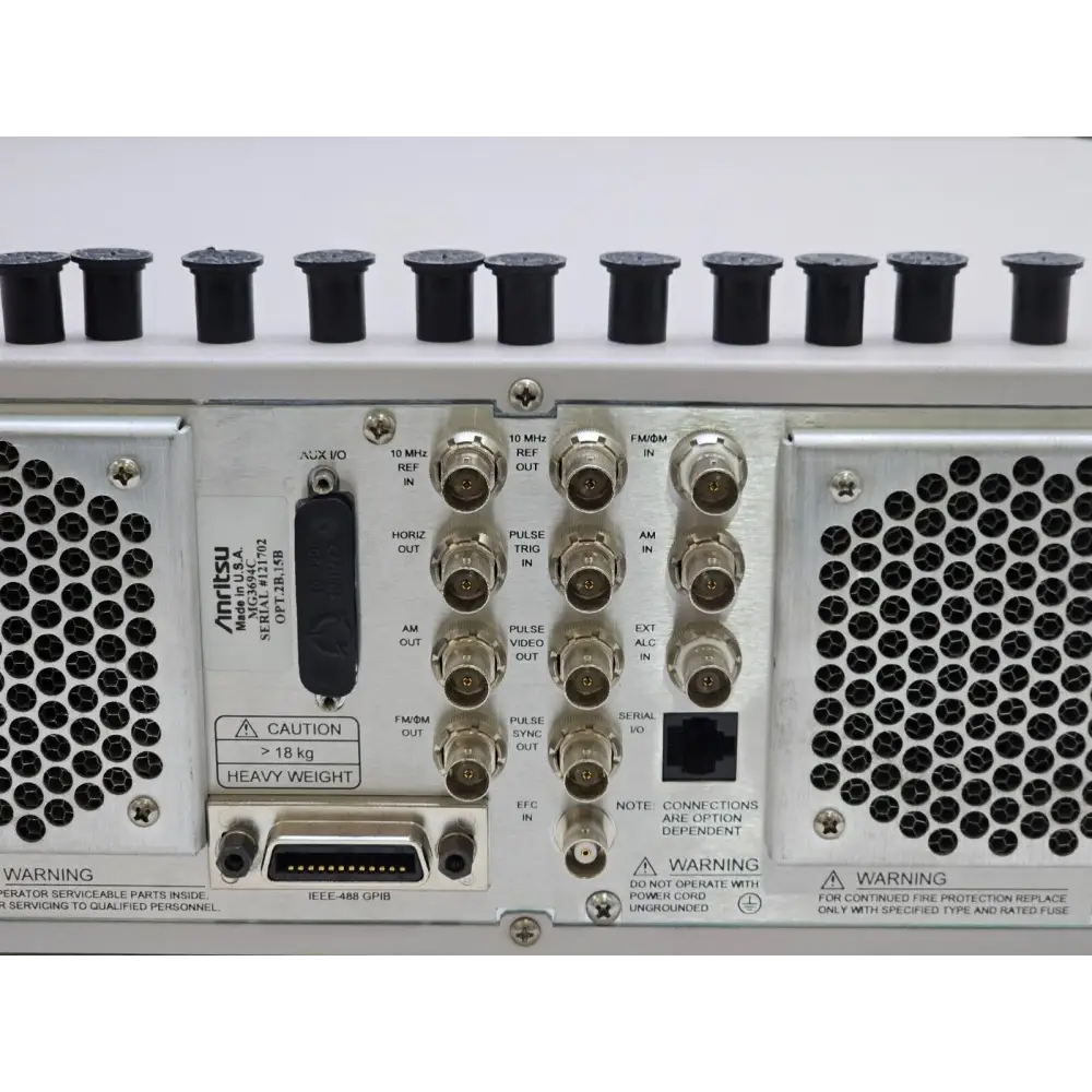 Anritsu MG3694C top view showing instrument housing and labelling