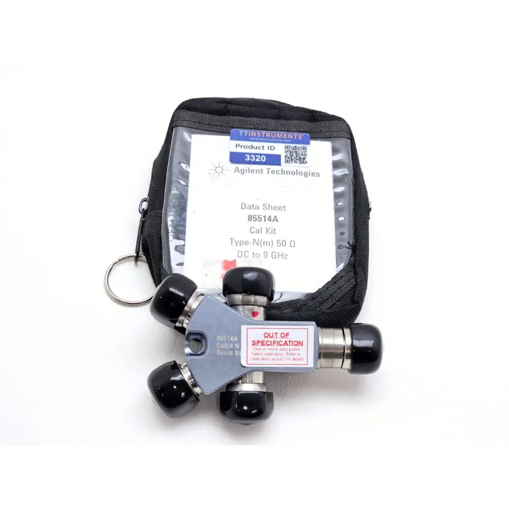 Keysight Agilent 85514A 4-in-1 OSLT Type-N calibration kit front view showing connector end