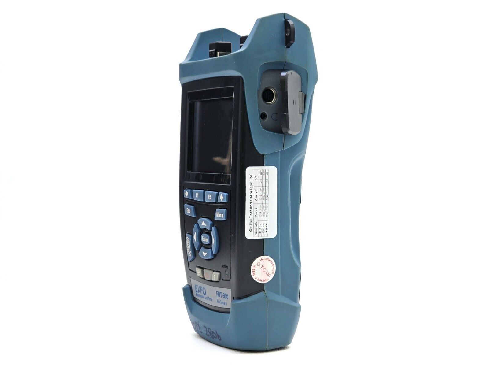 EXFO FOT-930 MaxTester II showing FasTesT automated test result screen