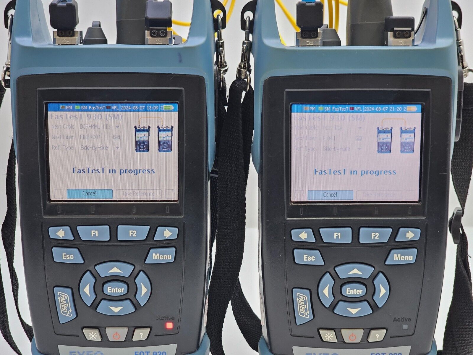 PAIR EXFO FOT-930 MaxTester II Optical Loss Tester 1310/1550/1625 SM FOT-932-4