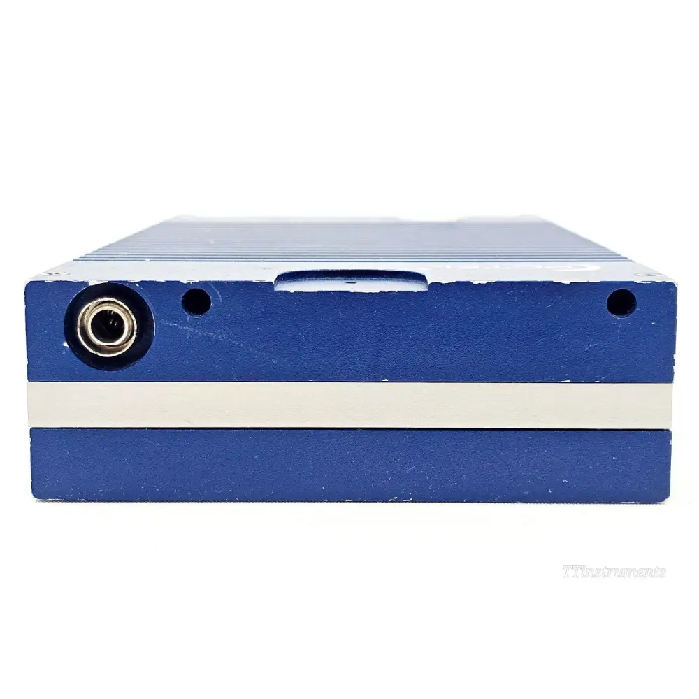 PCTEL SeeGull IBflex scanning receiver rear panel showing Ethernet and power connector detail