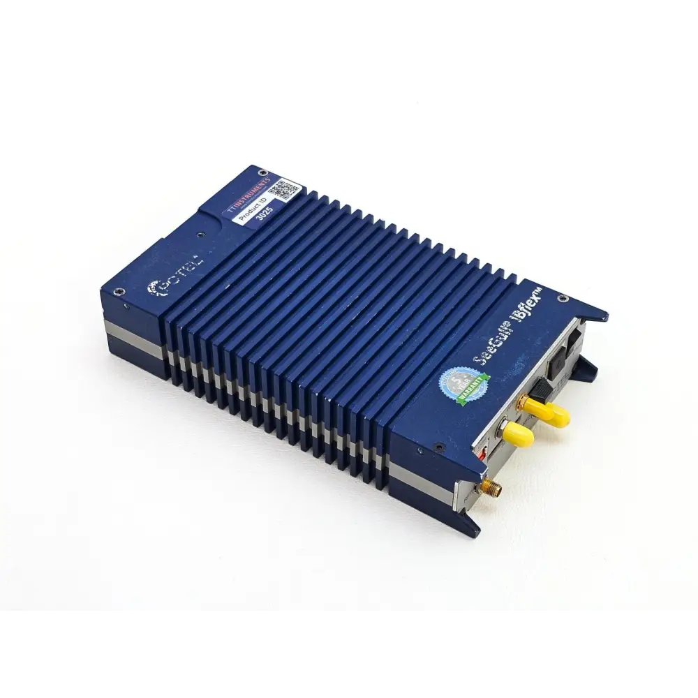 PCTEL IBflex 08900 rear panel view showing USB, Ethernet and AOA interface connections