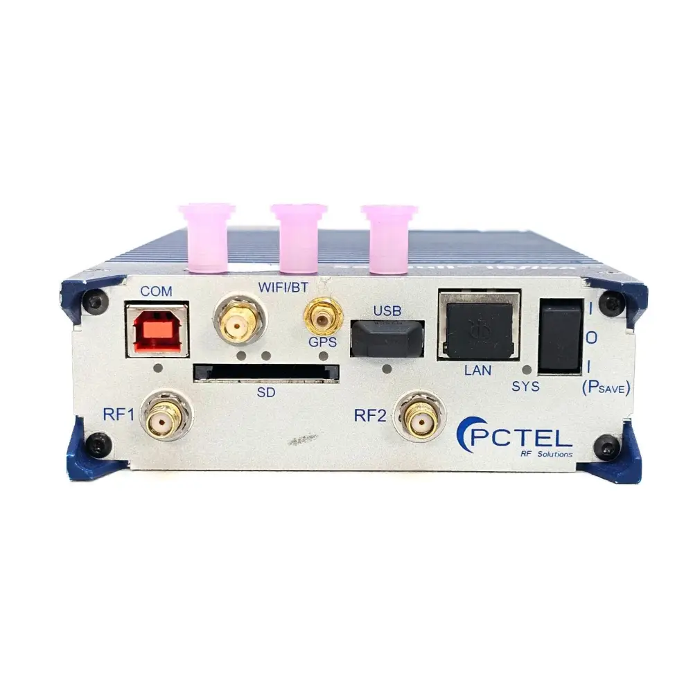 PCTEL SeeGull IBflex 08900 scanning receiver front view showing display and controls