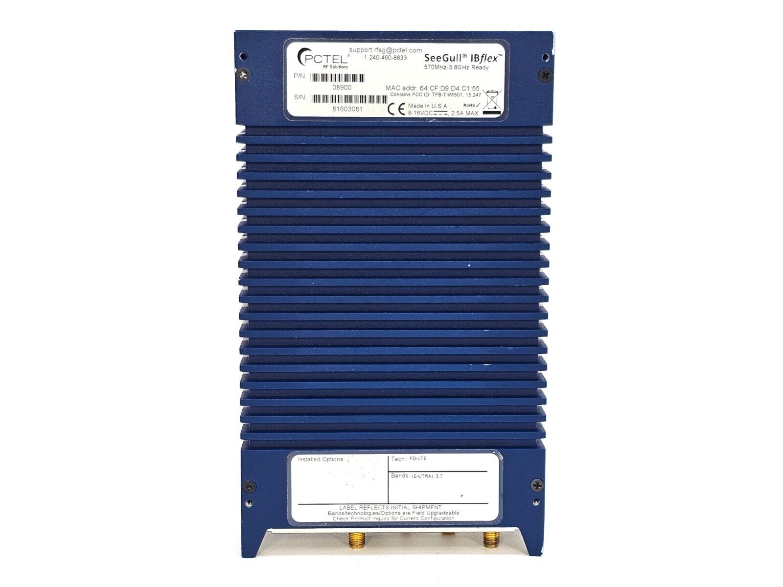PCTEL SeeGull IBflex 570MHz - 3.8GHz Scanning Receiver 08900 LTE 4G 10 Options