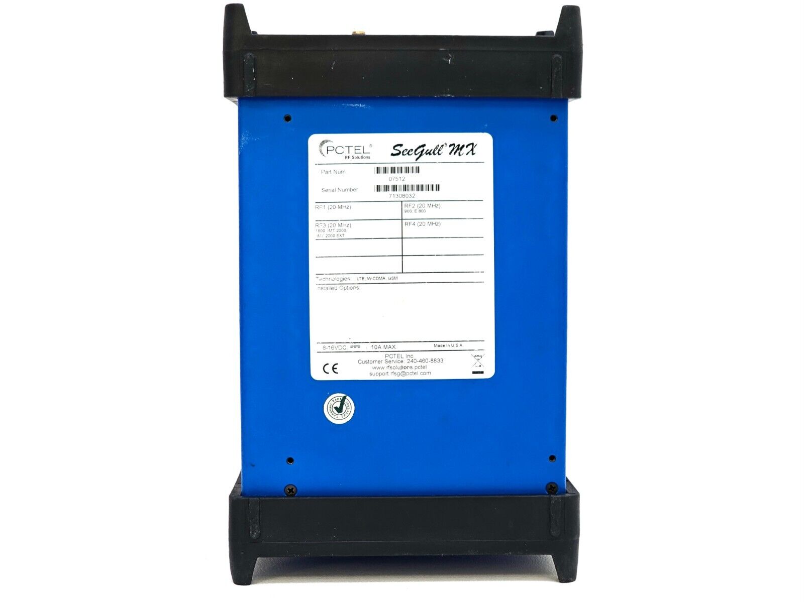 PCTel SeeGull MX Scanning Receiver 07512 GSM WCDMA LTE 800/900/1800/2100 MHz