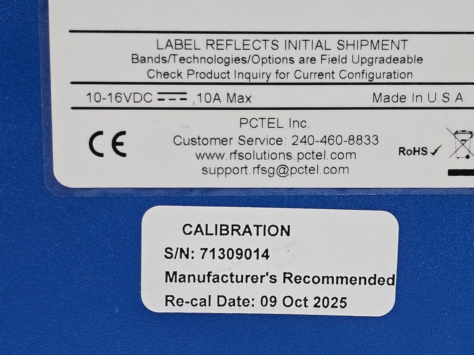 PCTel SeeGull MXflex 30-6000 MHz Scanning Receiver 07904S-U LOADED with Options