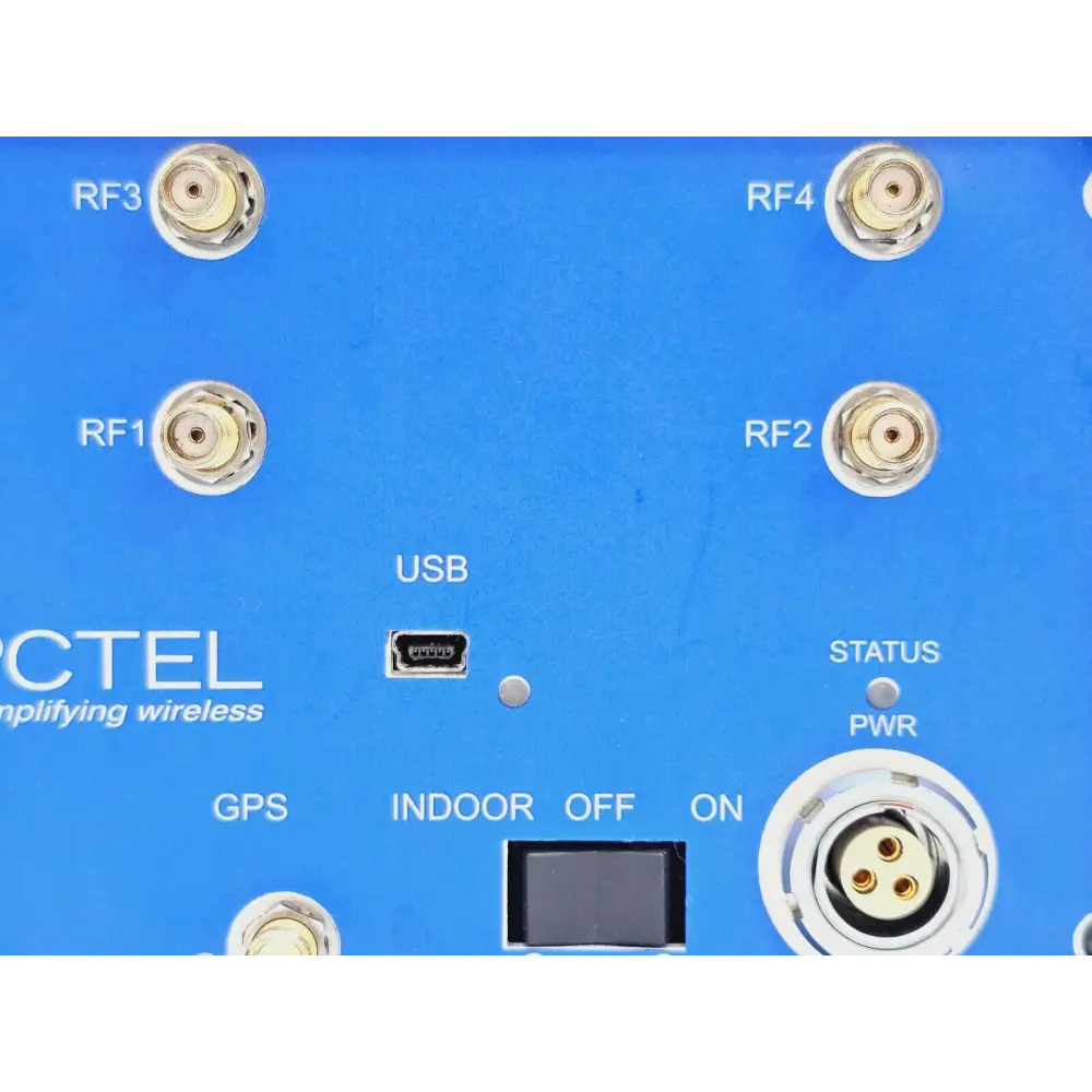 PCTEL SeeGull MXflex 07904S-U with GPS antenna and in-car charger accessories laid out