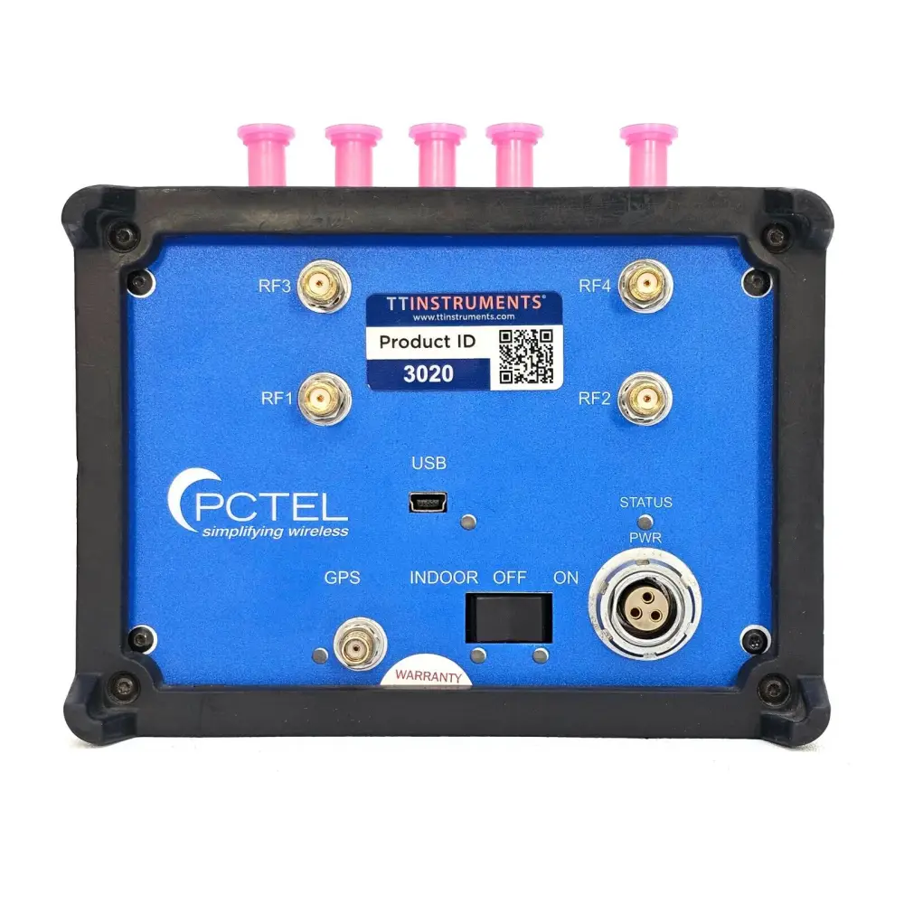 PCTEL SeeGull MXflex unit side profile showing enclosure and port layout