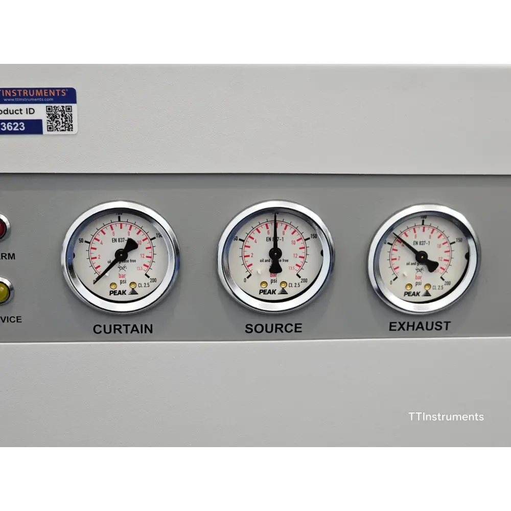 Peak Scientific ABN2ZA front control panel and display detail