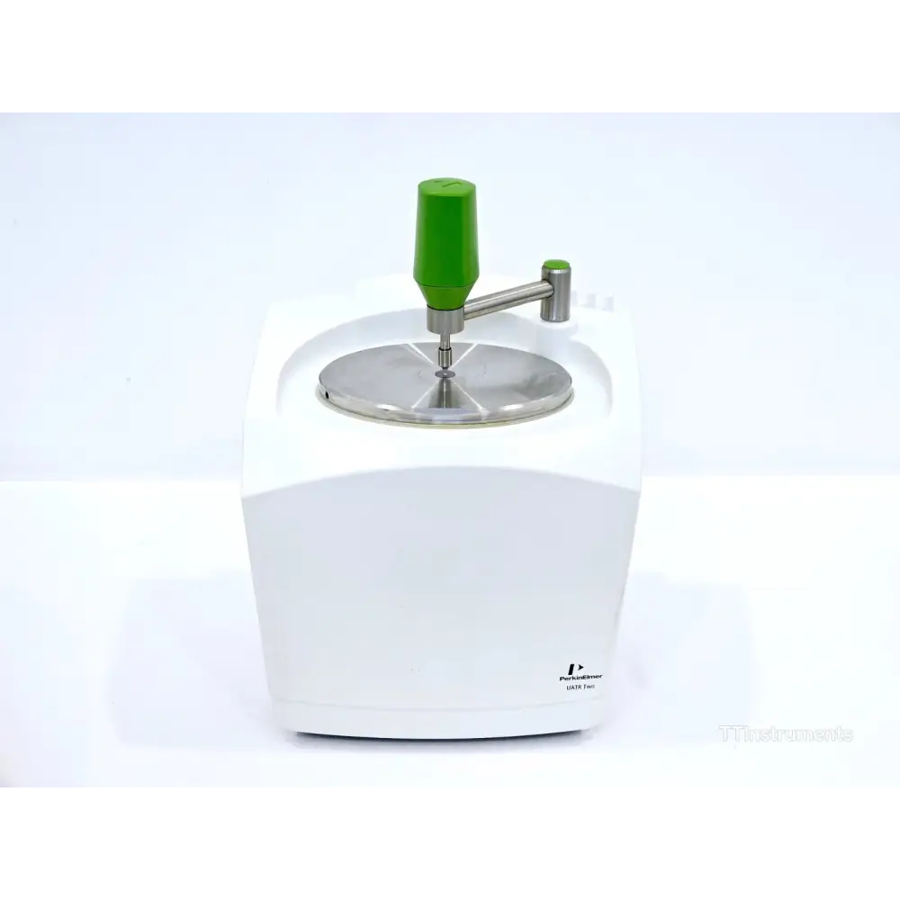 PerkinElmer Spectrum TWO LITA spectrometer top-down view with lid open