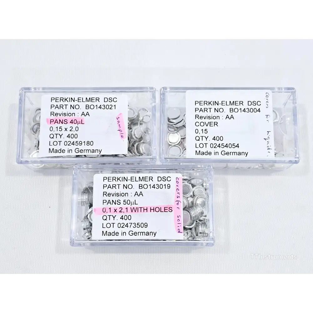 Vacuum handling tools supplied with PerkinElmer B0139005 DSC Crimper Press