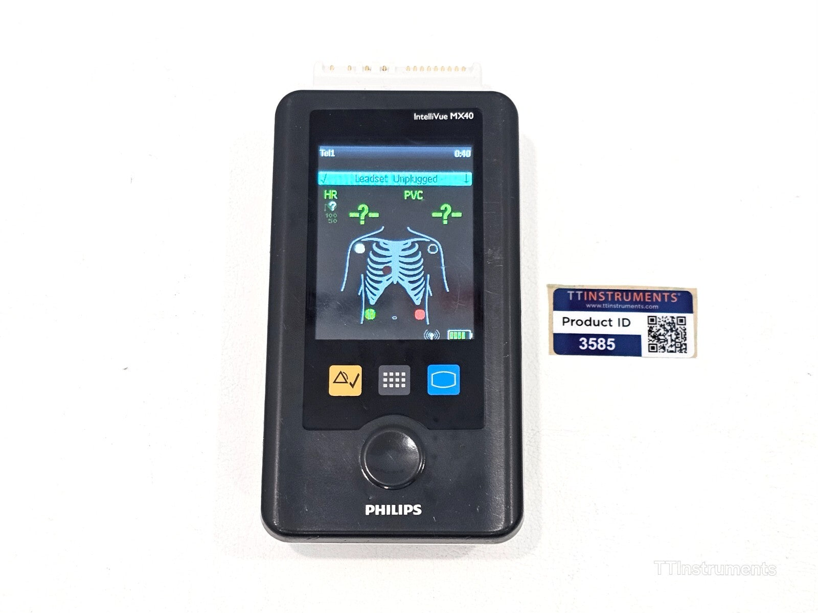 Philips IntelliVue MX40-2B4 Monitor + 1x Batteries MX40 & Leads S01