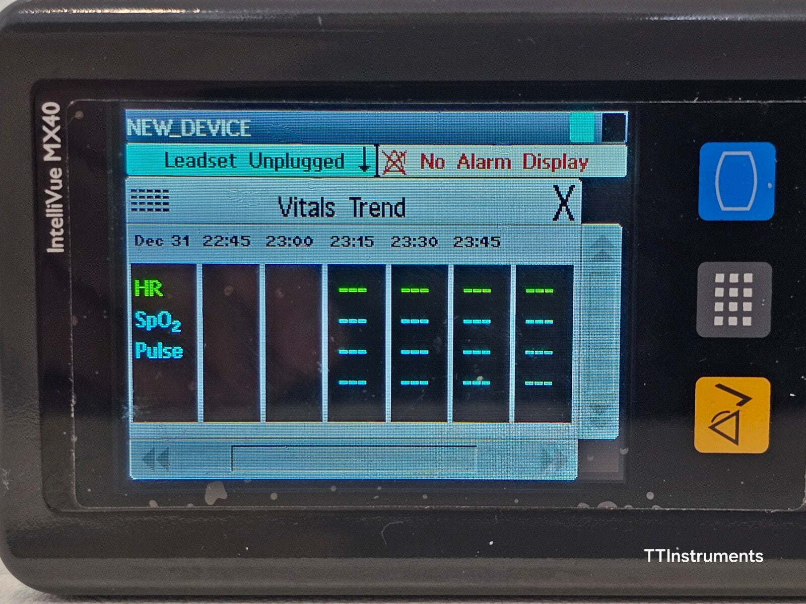 Philips IntelliVue MX40-2B4 Patient Monitor + 2x Batteries MX40 MFD 2018