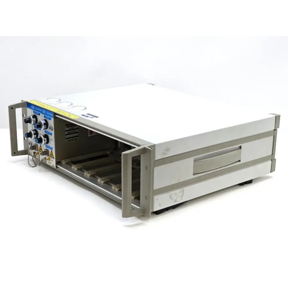 TUNICS-OM 3642 rear panel showing GPIB and connectivity interfaces