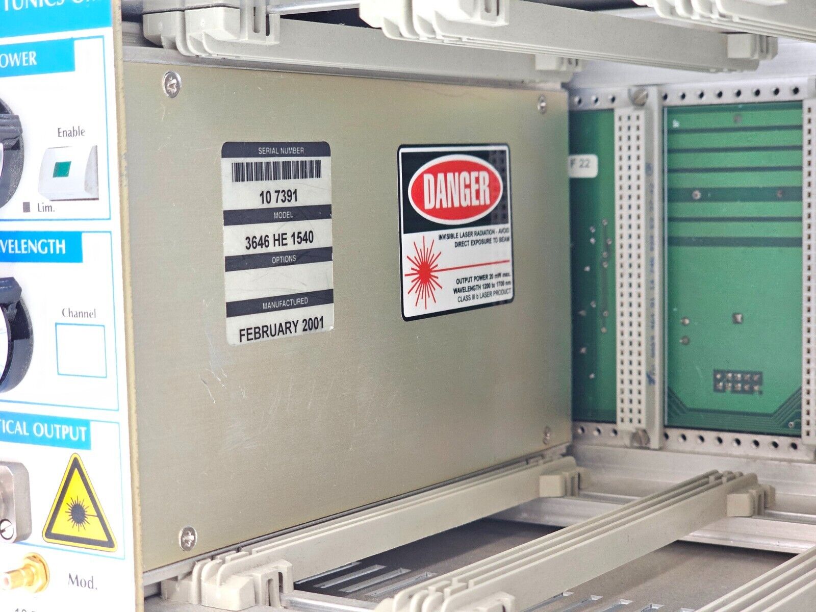 Photonetics TUNICS-OM 3642 RA 00 Mainframe 2x 1540 3646 HE Tunable Laser Source