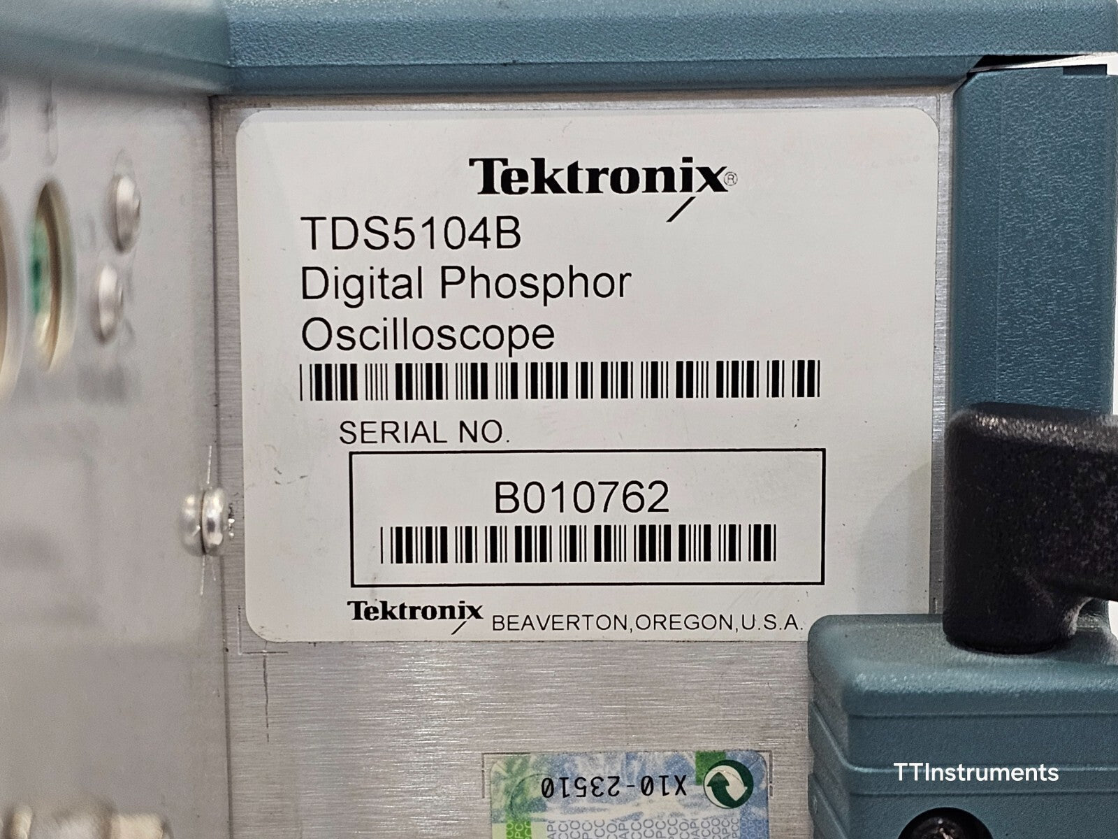 READ DESCRIP Tektronix TDS5104B DPO Digital Phosphor Oscilloscope 1 GHz 5 GS/s