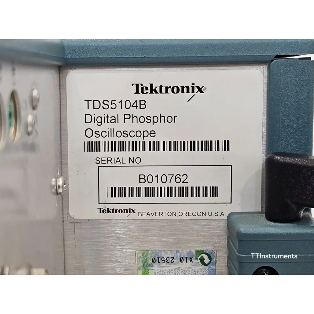 Tektronix TDS5104B vertical scale and position controls detail