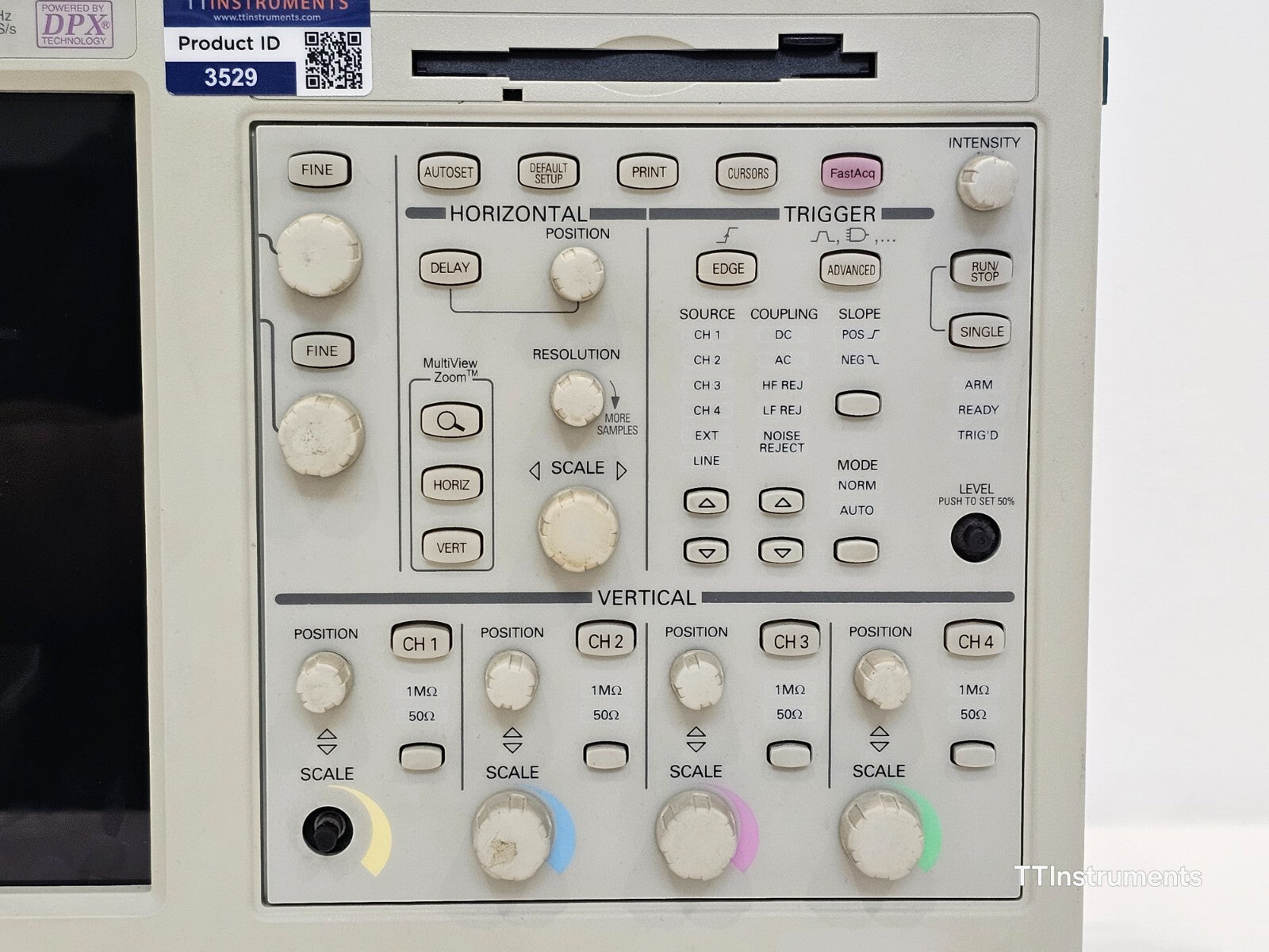 READ DESCRIP Tektronix TDS5104B DPO Digital Phosphor Oscilloscope 1 GHz 5 GS/s