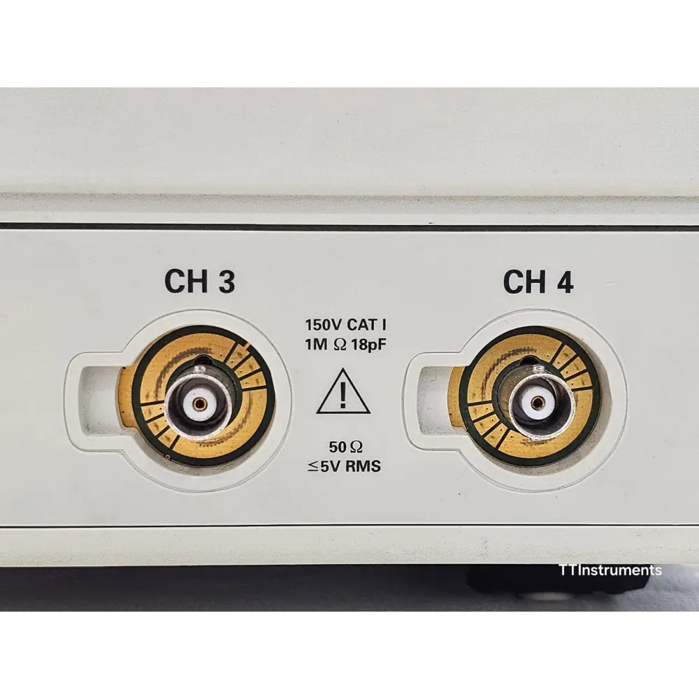 Tektronix TDS5104B rear connectivity detail including VGA output