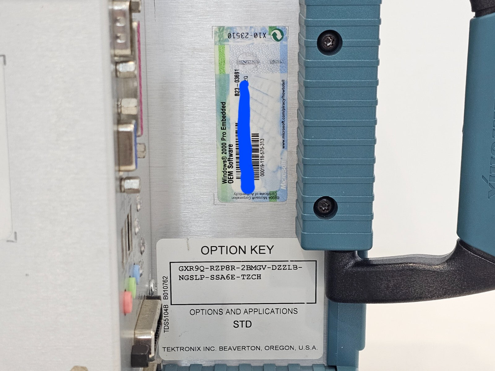 READ DESCRIP Tektronix TDS5104B DPO Digital Phosphor Oscilloscope 1 GHz 5 GS/s