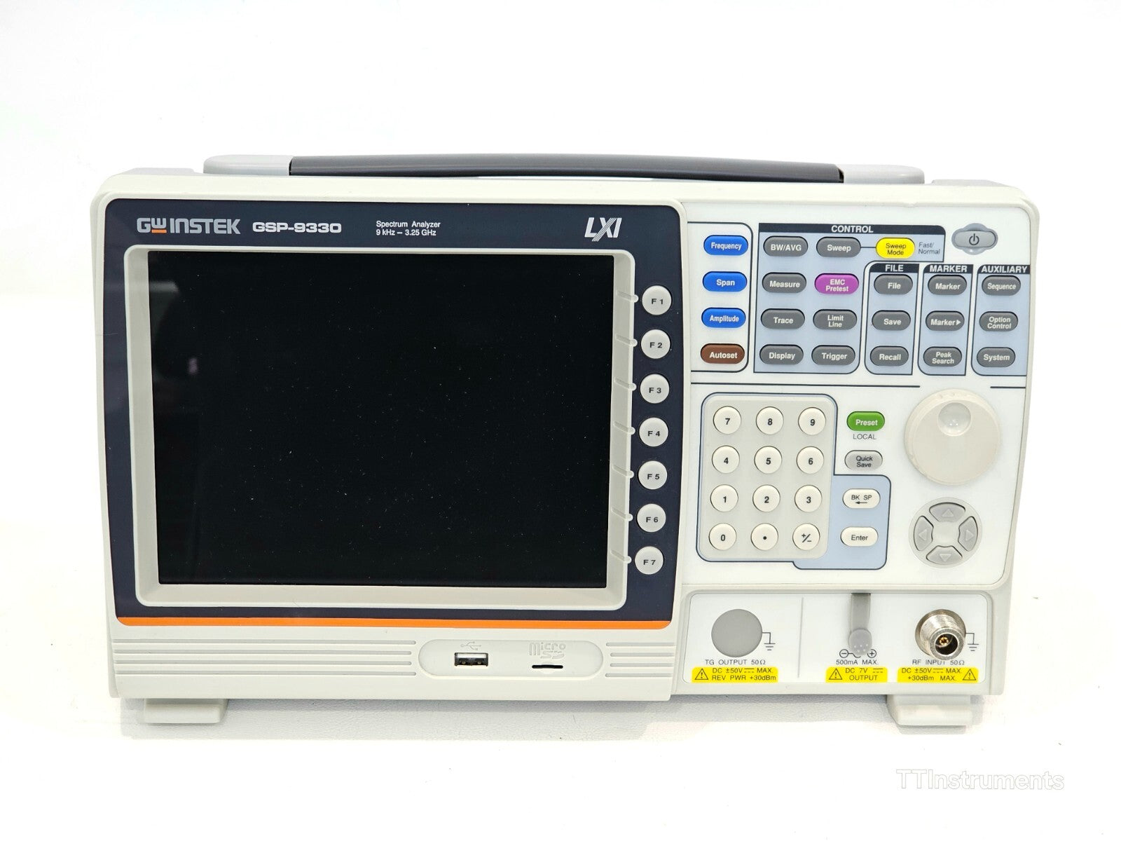 READ DESCRIPTION GW INSTEK GSP-9330 Spectrum Analyzer 9 kHz - 3.25 GHz
